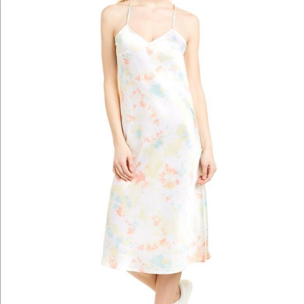 French Connection Sade Tie Dye Slip Midi dress, size M/8